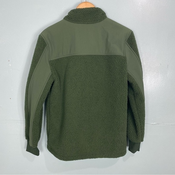 Taylor Stitch Trucker Sherpa Fleece Jacket Green Full Zip Sz‎ 38 - Picture 7 of 7